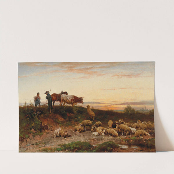 Evening Landscape by Ernst Adolph Meissner