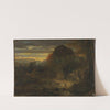 Evening landscape (1854) by Alexandre-Gabriel Decamps