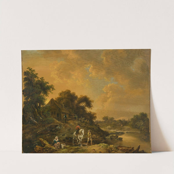 Evening Landscape (1771) by Ferdinand Kobell