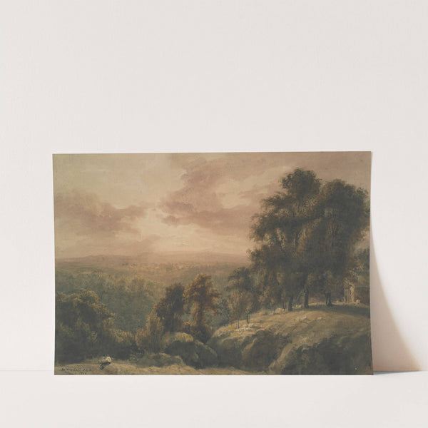 Evening landscape by William Westall