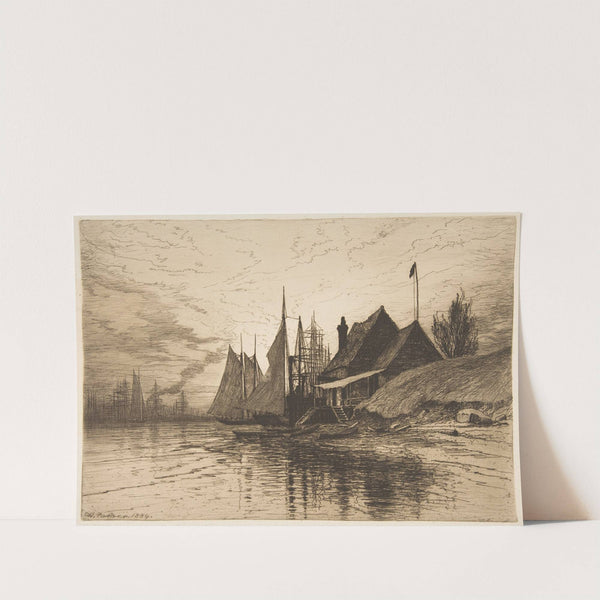 Evening, New York Harbor (1884) by Henry Farrer