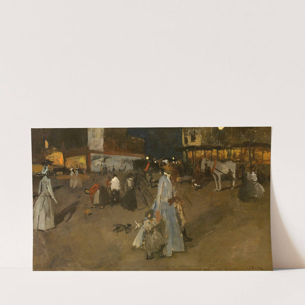 Evening on Dam Square in Amsterdam by George Hendrik Breitner