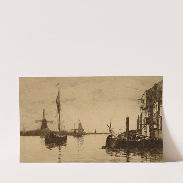 Evening on the Maas (1884) by Charles Adams Platt