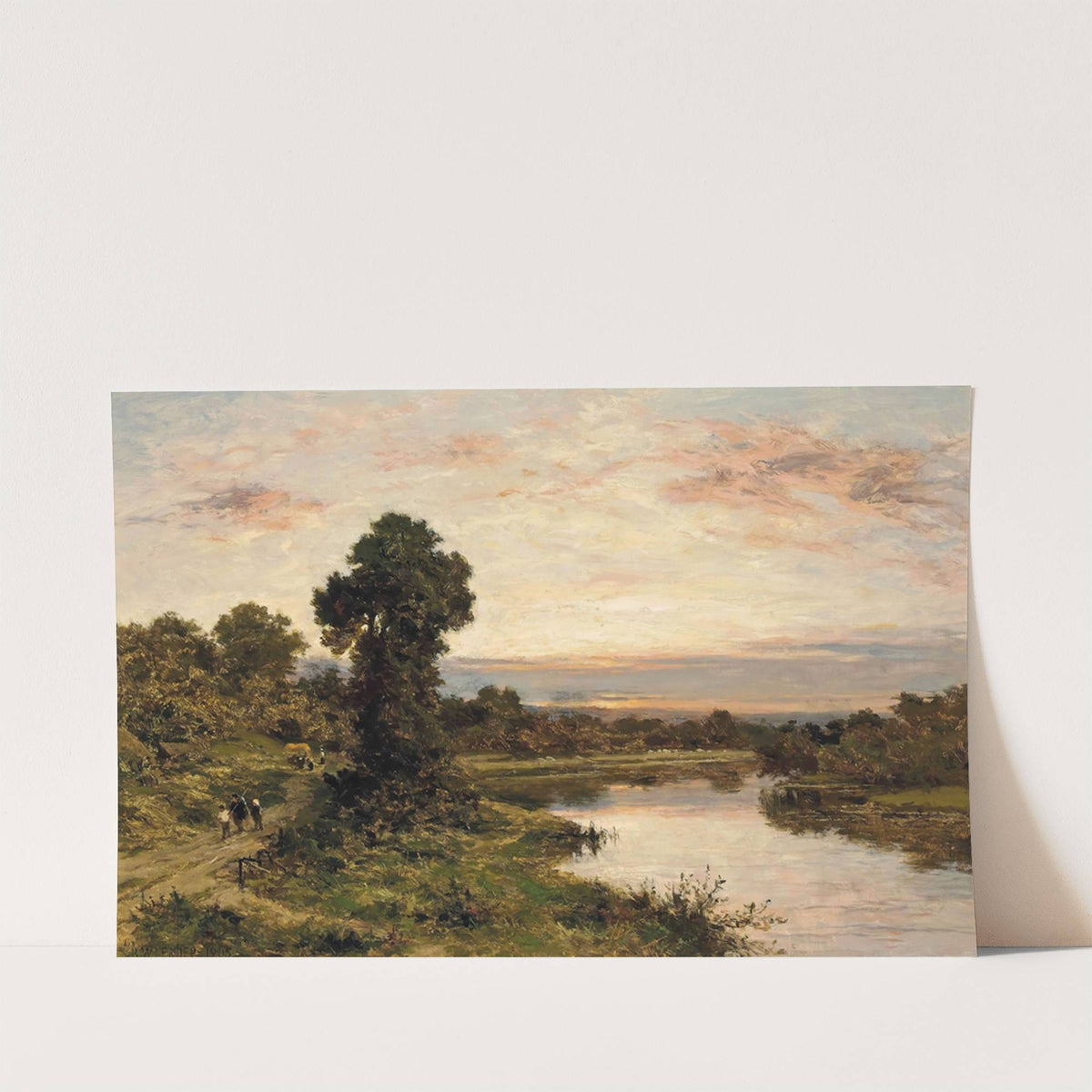 Evening On The Thames At Shillingford (1905) by Benjamin Williams Leader