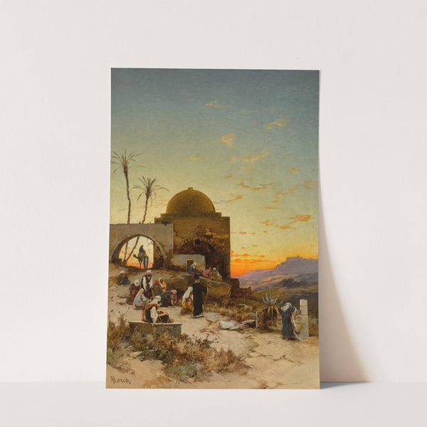 Evening Prayers Outside Jerusalem by Hermann David Salomon Corrodi