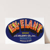 Ex-Elant Brand Produce Label (1930-1950)