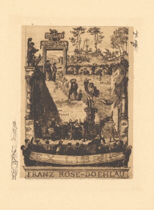 Ex Libris Franz Rose-Doehlau (1898)