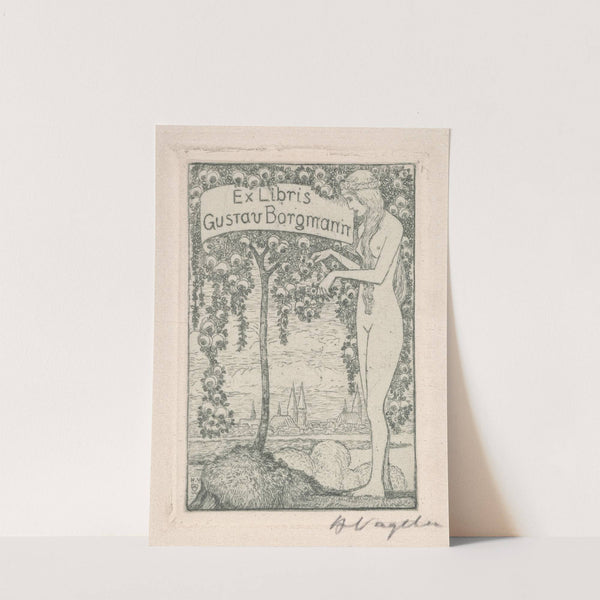 Ex Libris Gustav Borgmann (1912) by Heinrich Vogeler