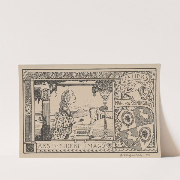 Ex Libris Hugo von Reininghaus (1903) by Heinrich Vogeler