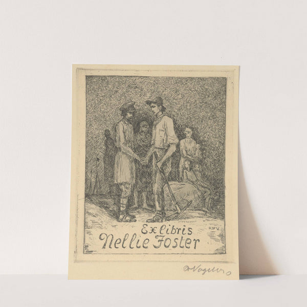 Ex Libris Nellie Foster (1920) by Heinrich Vogeler