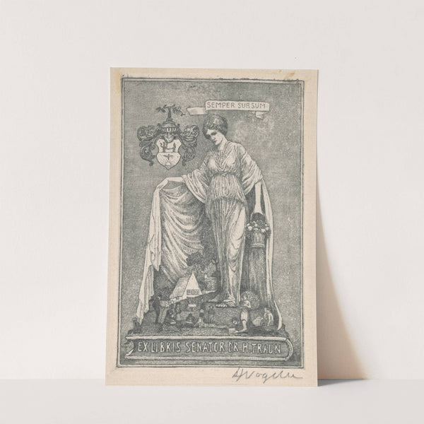 Ex Libris Senator Dr. H. Traun (1908) by Heinrich Vogeler