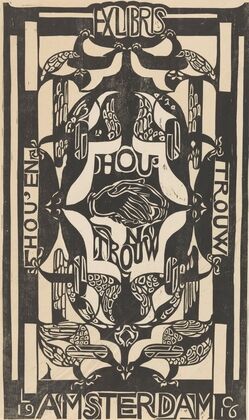 Ex libris van de vereniging Hou’en Trouw