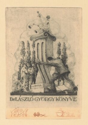 Ex libris van György László