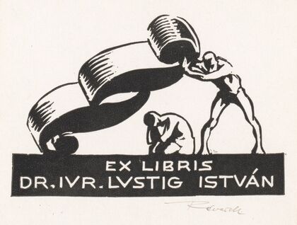 Ex libris van István Lusztig (1934)