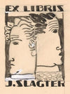 Ex libris voor J. Slagter (ontwerp)