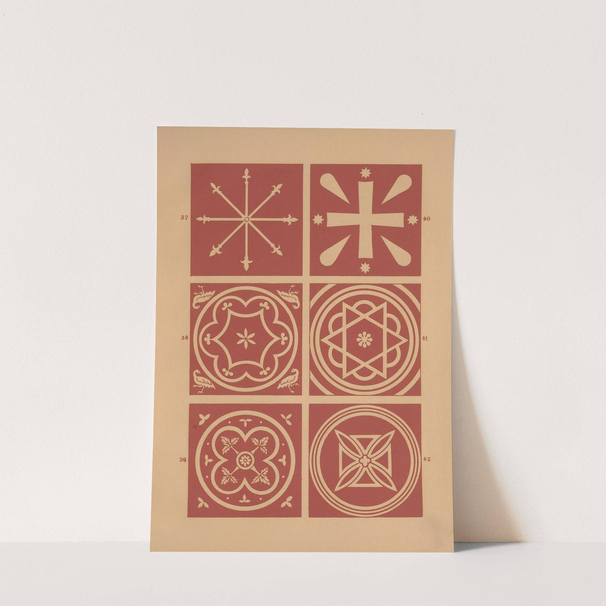 Examples of encaustic tiles Pl.06 (1844) by Owen Jones