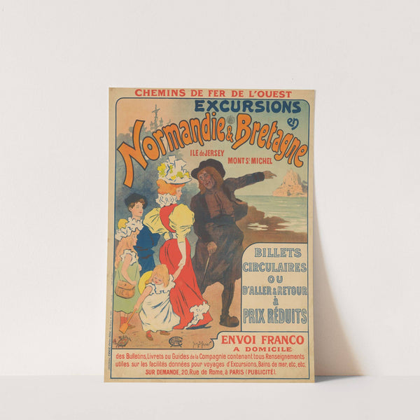 Excursions en Normandie et Bretagne. Ile de Jersey. Mont St. Michel (1896) by Georges Meunier