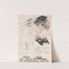 Expansible house, Plans, elevations, and perspectives by Victor Alfred Lundy