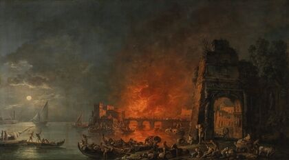 Explosion in a harbour