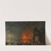 Explosion in a harbour (1789) by Carlo Bonavia