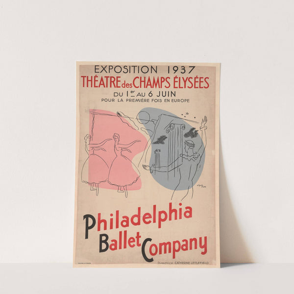 Exposition 1937. Théâtre des Champs-Élysées, du 1er au 6 juin, pour la première fois en Europe – Philadelphia Ballet Company (1937) by Alberto Pinto