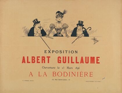 Exposition Albert Guillaume Ouverture Le 25 Mars 1896 A La Bodiniere (1896)