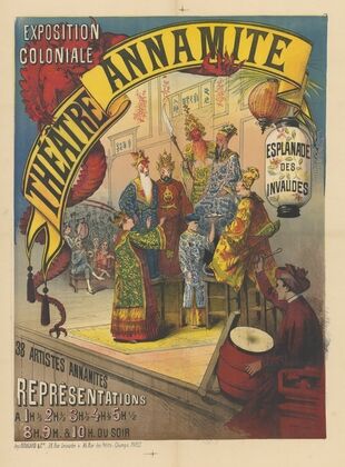 Exposition coloniale. Théatre Annamite, Esplanade des Invalides (1890)