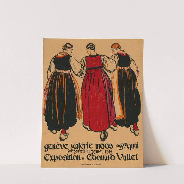 Exposition Edouard Vallet. Genève Galerie Moos (1914) by Edouard Vallet