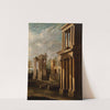 Exterior View of Buildings by Leonardo Coccorante