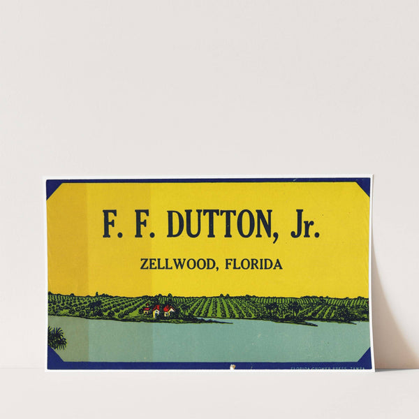 F.F. Dutton, Jr. Produce Label (1930-1950)