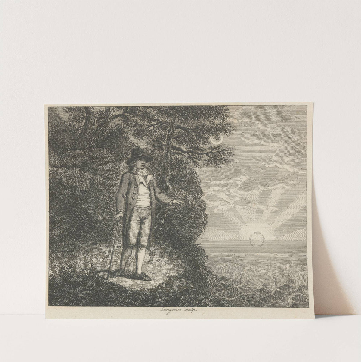 Fable XXXIX. The Man and the Flea by John Wootton