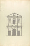 Facade of a Baroque Church, Probably the Facade that Bernini Added to Pichetti’s Chiesa da le Barberine in Rome in 1639
