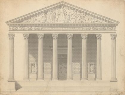 Façade of the Madeleine, Paris — size preview
