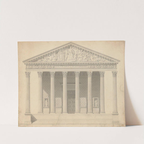 Façade of the Madeleine, Paris by Jean-Arnould Léveil