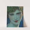 Face of blonde girl with earrings by Wladyslaw Theodore Benda