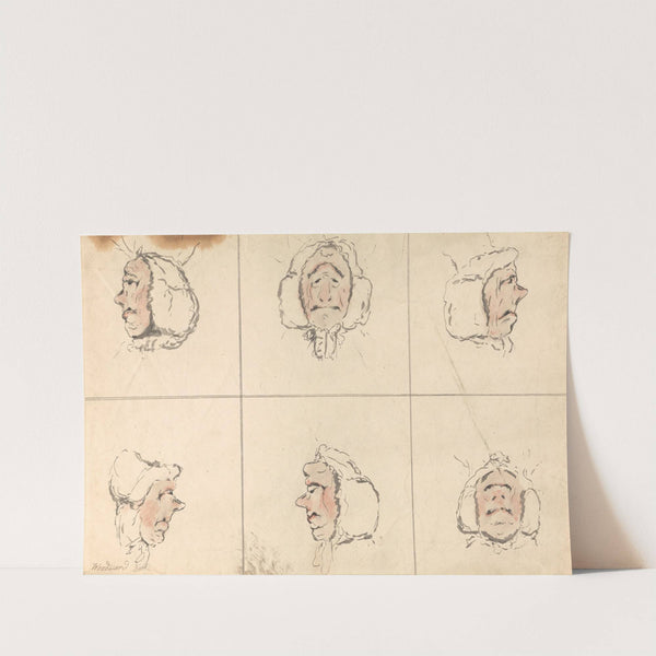 Faces by George Moutard Woodward