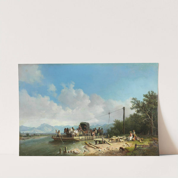 Fähre am Inn (1867) by Heinrich Bürkel