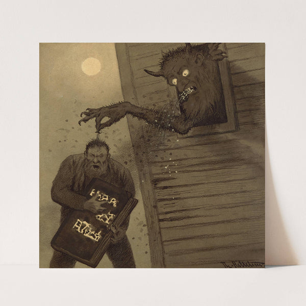 Fairy Tale Drawing by Theodor Kittelsen