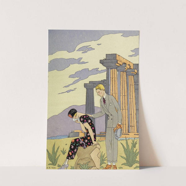 Falbalas et fanfreluches, Paestum (1925) by George Barbier