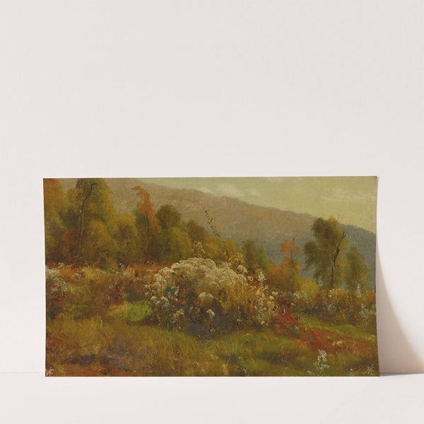 Fall Flowers On A Hillside by Jervis McEntee