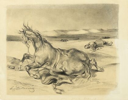 Fallen Horse and Dead Knight (c. 1827–1829)