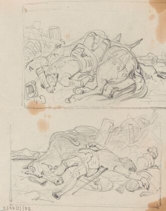 Fallen Knight and Horse