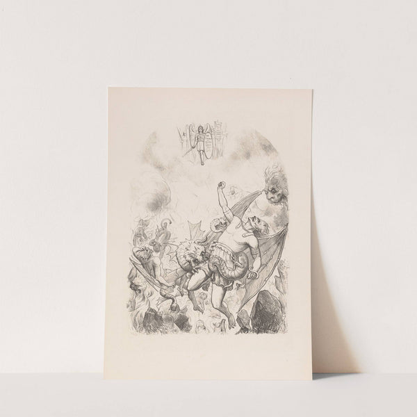 Falling Satan (1871) by Wilhelmus Petrus van Geldorp