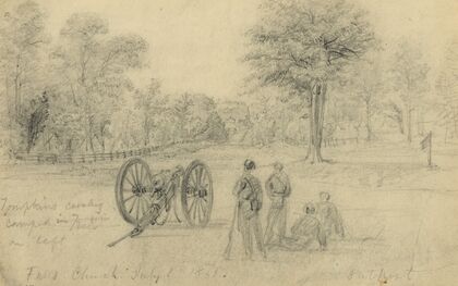 Falls Church, July 1st, 1861, Outpost