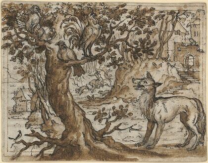 False friendship (the fox and the hens)