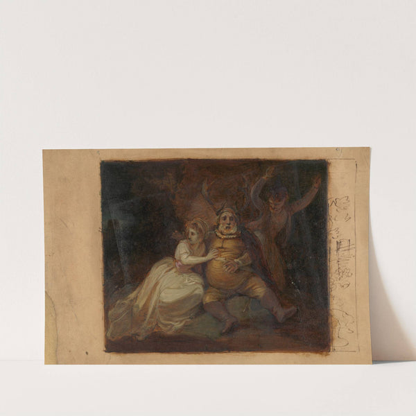 Falstaff at Herne&#039;s Oak by Robert Smirke