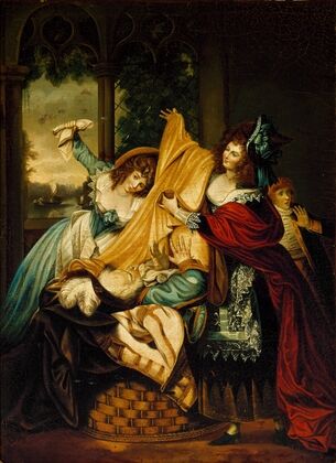 Falstaff hiding in the buckbasket