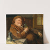 Falstaff mit Zinnkanne und Weinglas by Eduard von Grützner
