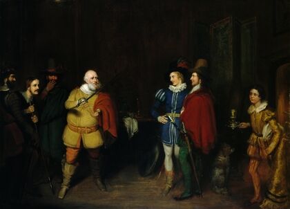 Falstaff relating his valiant exploits (1830s)