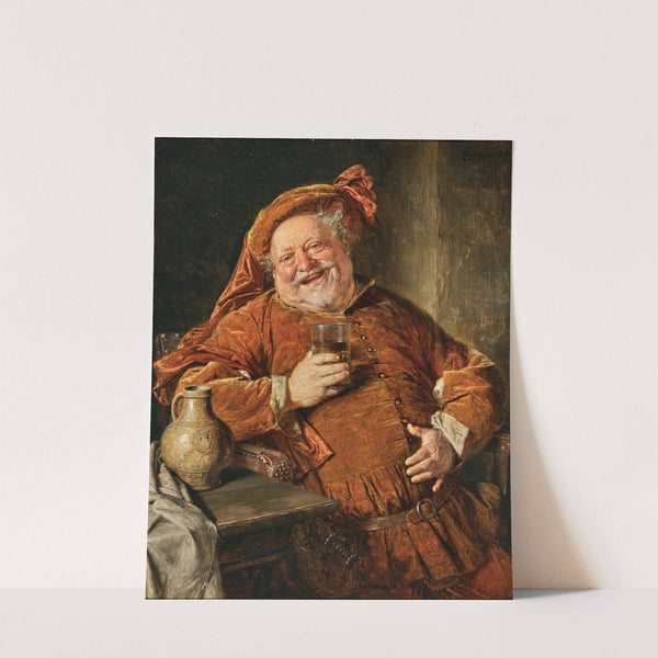 Falstaff with a Jug and a Glass (1906) by Eduard von Grützner